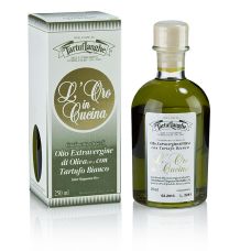 Natives Olivenöl Extra L´Oro in Cucina m. weißem Trüffel & Aroma, Tartuflanghe, 250 ml