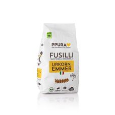 Ppura Fusilli Nudeln aus italienischem Emmer, BIO, 500 g