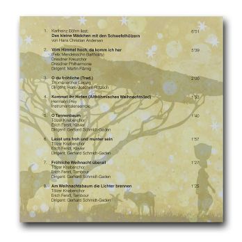 Besinnliche Weihnachten, CD mit Liedern und Märchen gelesen von Karlheinz Böhm, 1 St