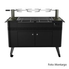 Holzkohlegrill HUB2 mit Anzünder, schwarz, everdure montargo / Heston Blumenthal, 1 St