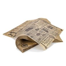 Snackpapier Zeitungspapier, Kraft, 28x34cm, fettabweisend, 1.000 St