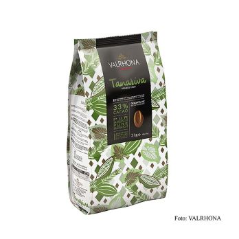 Valrhona Tanariva Grand Cru, Vollmilch Couverture, Callets,33% Kakao, 3 kg