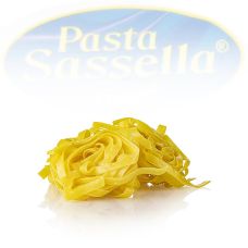 Frische Fettuccini all Uovo, Bandnudel, 6 mm, Sassella, 500 g