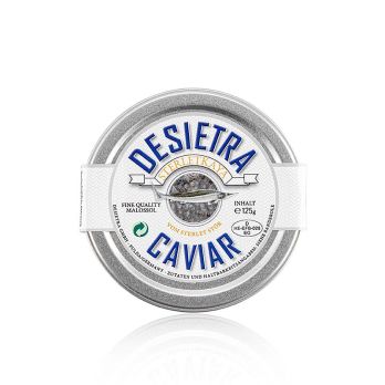 Desietra Sterletkaya Kaviar vom Sterlet Stör, Aquakultur Deutschland, 125 g