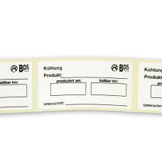 Beschriftungslabels Kühlung, Aqua-Label Qualität Etiketten, 500 St
