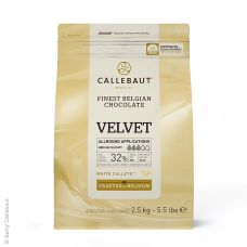 Weiße Schokolade Velvet, Callets, 32% Kakaobutter, 23% Milch, 2,5 kg