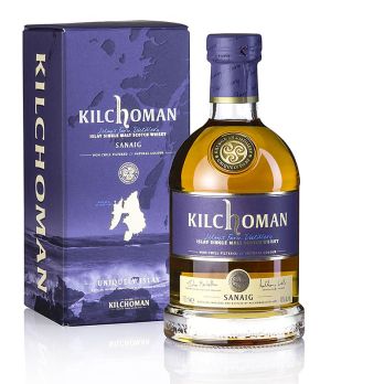 Single Malt Whisky Kilchoman Sanaig, 46 % vol., Islay, 700 ml