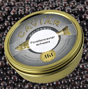 Forellen-Kaviar, schwarz, 200 g