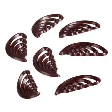 Filigrane Belle Decor - filigrane Kämmchen, dunkle Schokolade, 385 g, 280 St