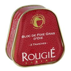 Gänsestopfleberblock, Foie Gras, Trapez, Halbkonserve, Rougié, 75 g