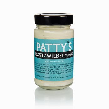 Pattys Röstzwiebel Mayonnaise, kreiert von Patrick Jabs, 225 ml