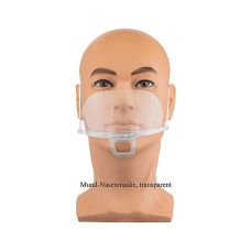 Mund-Nasenmaske, transparent, aus Polycarbonat, 100% Chef, 1 St