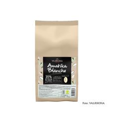 Valrhona AMATIKA, VEGANE weiße Couverture, 35% Kakao, Callets (43096), 3 kg