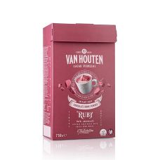 Van Houten Ground Ruby Chocolate, Trinkschokoladen Pulver, VM-54621-V99, 750 g