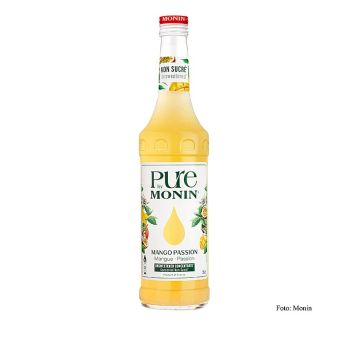 Monin PURE - Mango - Passion (Maracuja), ungesüßt, 1:25, 700 ml