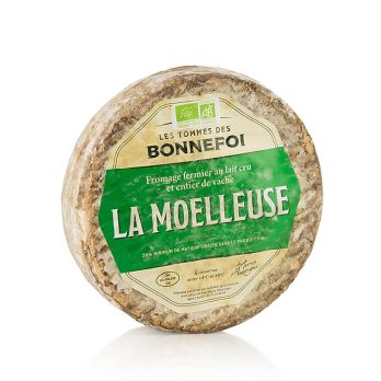 Tomme fermier La Moelleuse, halbfester Schnittkäse, ganzer Laib, BIO, ca.900 g