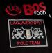 BOS FOOD EDITION Polo-Shirt La Guajiro, Langarm, schwarz/rot, Damen Gr. M, 1 St