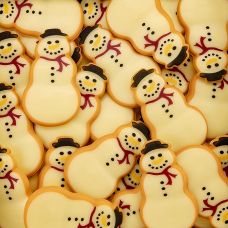 Schokoaufleger Icing cookie snowman, 50x29mm, Dobla (77855), 370 g