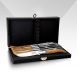 Steakmesser Set 6er, Olivenholzgriff, silber, Holzbox, Laguiole, 6 St