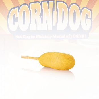 Corn Dogs am Stiel, Damhus, TK, 2,5 kg, 50 x 50g