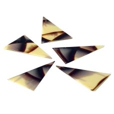 Deko-Aufleger Diablo (ehem. Jura) - Dreieck, weiße/dunkle Schokolade, 35x55mm, 585 g, 290 St