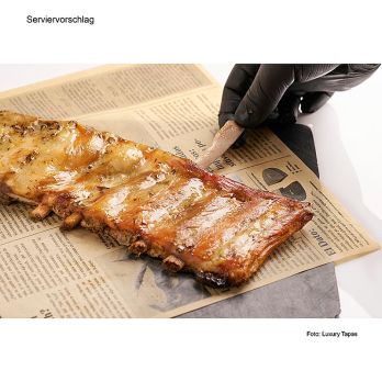 Sous Vide Schweine Rippchen, mit Kräutern, Luxury Tapas, TK , ca.550 g