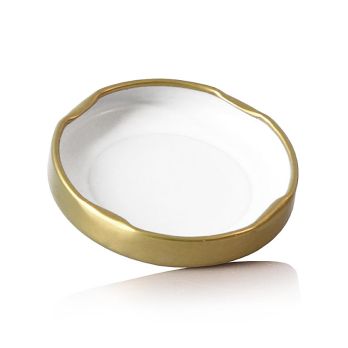 Deckel, gold, für Sechseckglas, 63mm, 287 ml, 1 St