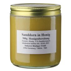Sanddorn in Honig, harmonisch, mild-fruchtig, 500 g