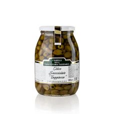 Schwarze Oliven Snocciolate, in Oliven-Öl, ohne Kerne, Taggiasca, 900 g