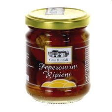 Eingelegte gefüllte Peperoncini, Kirschpaprika mit Thunfischcreme, Casa Rinaldi, 190 g