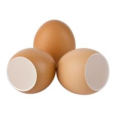 Leere Eierschalen, braun, zum Befüllen, 120 St