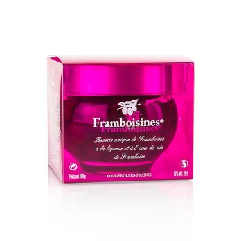 Framboisines - eingelegte Himbeeren in Himbeerlikör & Himbeergeist 15% Vol., 390 g