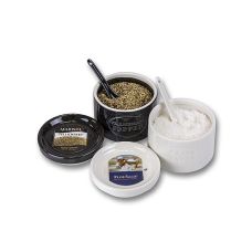 Keramikset, Marisol Flos Salis® 100g & Tellicherry Peffer 70g, Löffel, BIO, 170 g, 2 tlg.