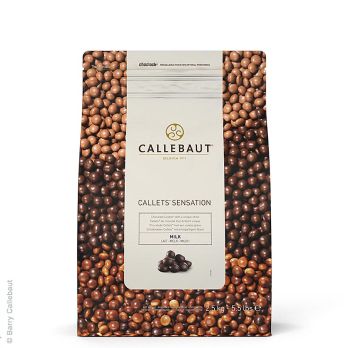 Callets Sensation Milch, Vollmilch-Schokoladen-Perlen, 33% Kakao, Callebaut, 2,5 kg