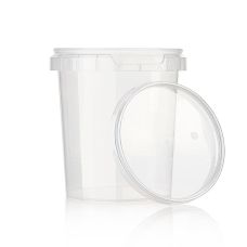 Kunststoffdose Circlecup, rund, mit Deckel, ø 117x128mm, 870ml, 1 St