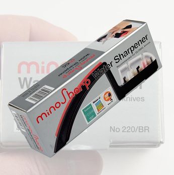 Mino Sharp Universal Messerschleifer/Keramikstein, rot-schwarz, klein, 220/BR, 1 St