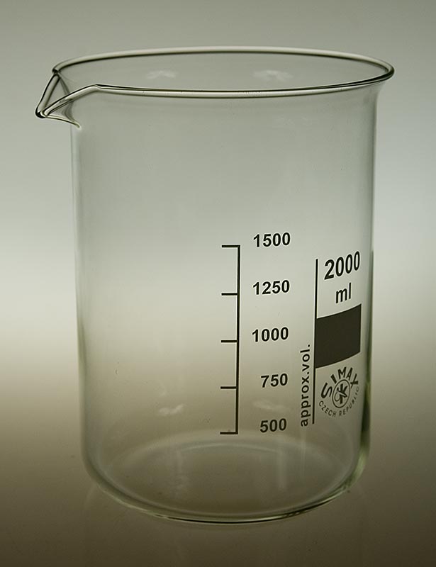 Becherglas aus Borosilikatglas - 2 1 Liter, | FOOD Onlineshop St BOS