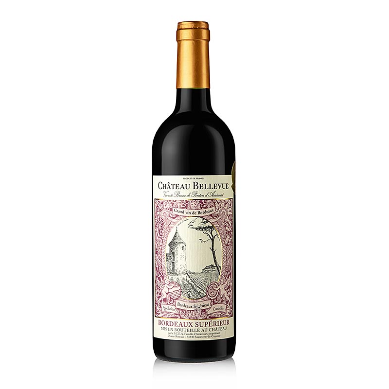 Bordeaux Chateau trocken,13,5% Bellevue | FOOD 2020er , Onlineshop Superieur, vol., BOS 750 ml